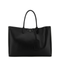 VLogo Calf Leather Shopping Bag - Nero