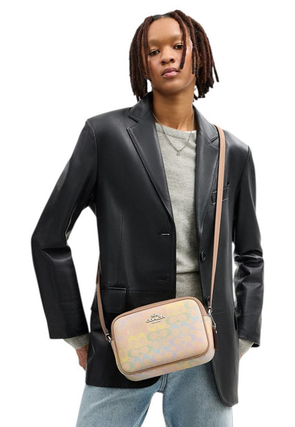 Coach Jamie Camera Bag In Rainbow Signature Canvas - Sand/Multi