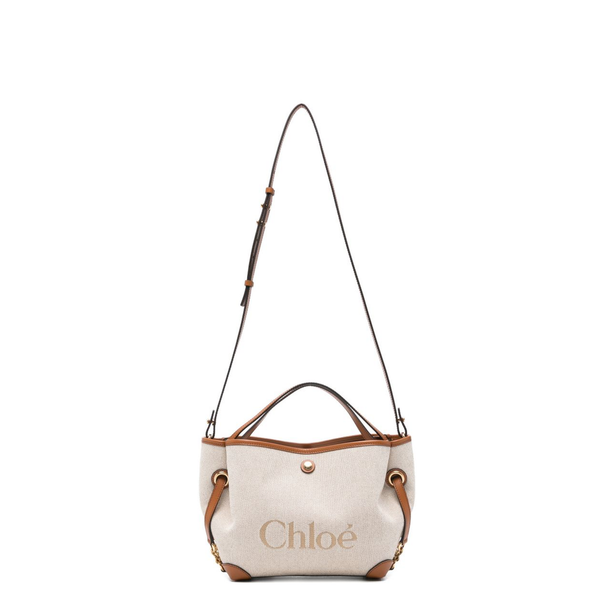 Clover Small Canvas Tote - Clay Brown