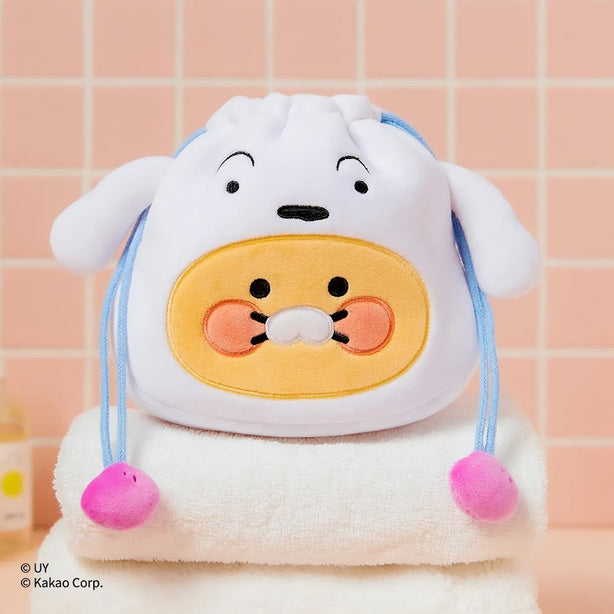 [CRAYON SHIN-CHAN] Kakao Friends Chunsik Heendol Face Pouch (International Shipping)