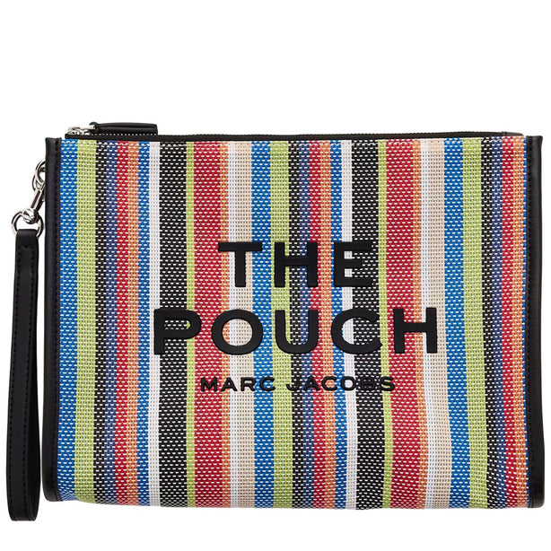 Marc Jacobs The Stripe Mesh Large Pouch - Red Multi 2S6SCP016S02
