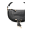 Marcie Mini Calfskin Saddle Bag - Black
