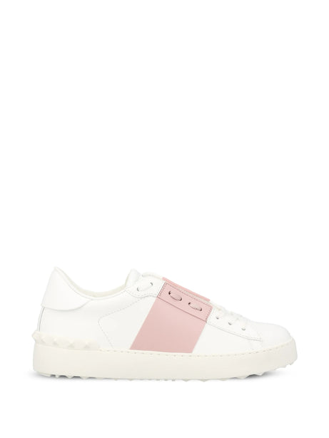 Open Sneakers in White/Black