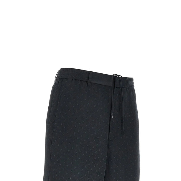 EMPORIO ARMANI Jacquard Paisley fabric shorts