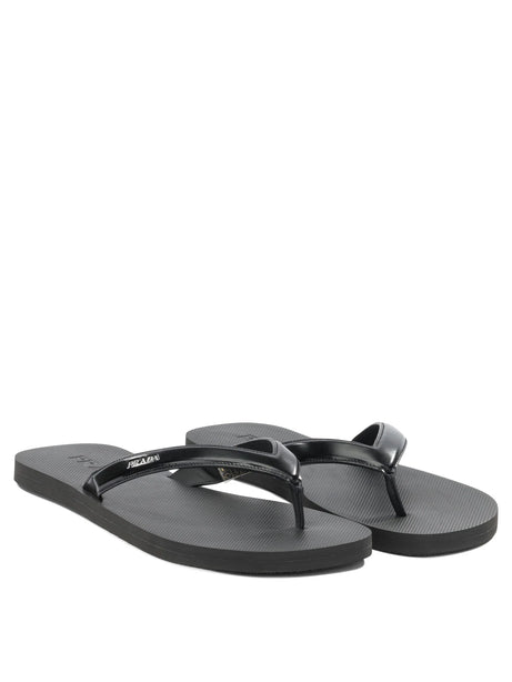 Prada Low leather sandals - Black