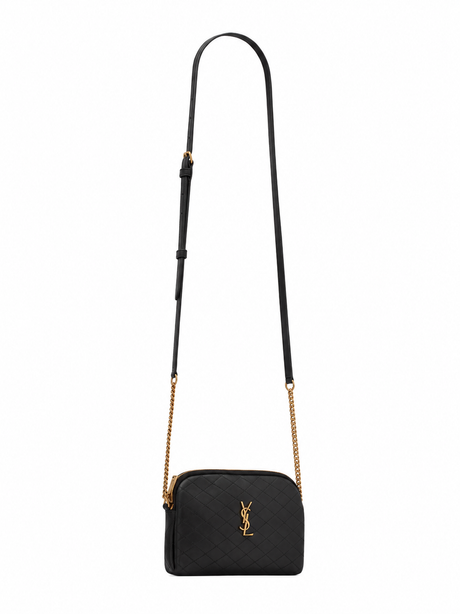 Saint Laurent Gaby Small Lambskin Pouch - Black