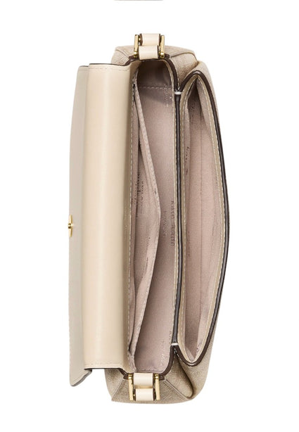 Kate Spade Sutton Spade Flower Mini Crossbody Bag - Dark Beige