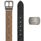 Coach Boxed Roller Buckle Cut-To-Size Reversible Belt, 38MM - Tan Charcoal CDL90