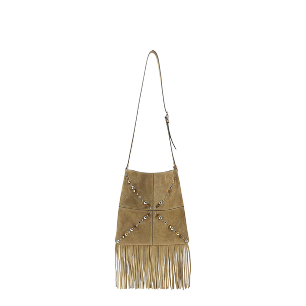 Nellcôte Medium Suede Shoulder Bag - Havana Beige