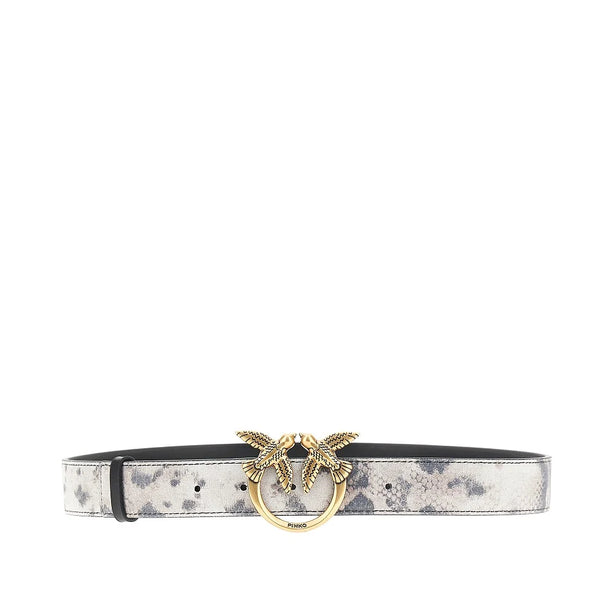 PINKO Love Birds leather belt