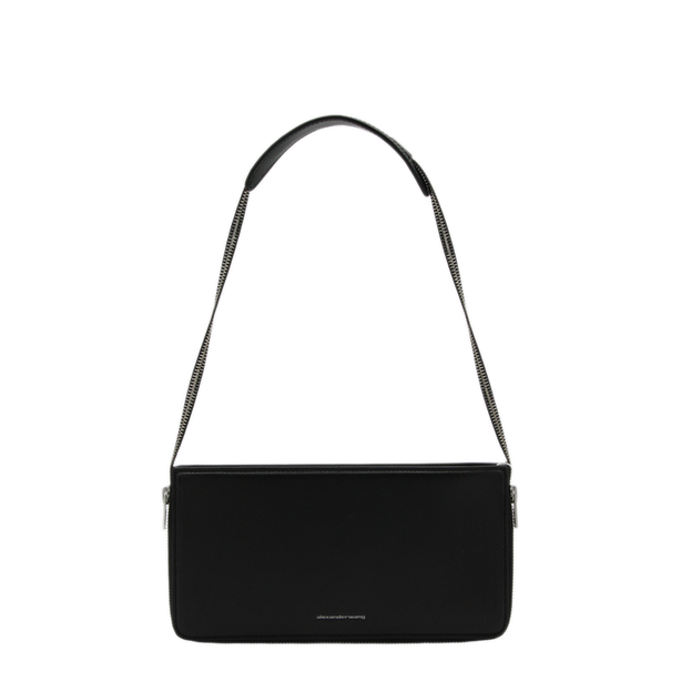 Siren Small Cow Leather Pochette - Black
