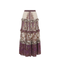 Delicate Ainika Sand Viscose Long Skirt