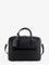 Tom Ford Leather work bag with front lettering logo - Black