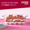 PYREX 20cm Deep Square Dish with Sage Lid (2.5L)