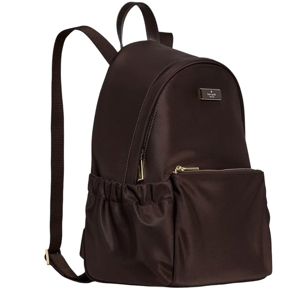 Kate Spade Carter Nylon Dome Backpack Bag - Hot Fudge KP110