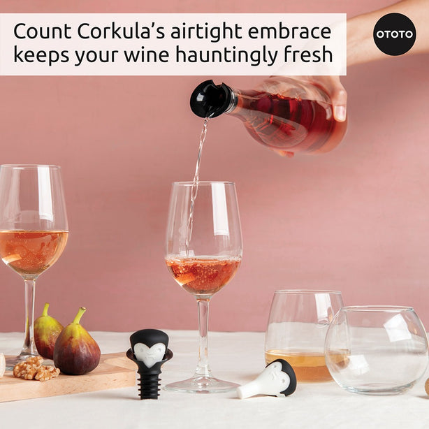 OTOTO Count Corkula - Wine Stopper & Pourer
