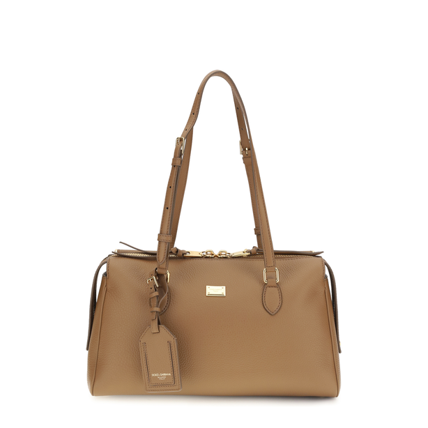Vittoria Medium Calfskin Shoulder Bag - Brown