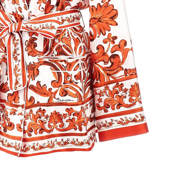 DOLCE&GABBANA Maiolica print silk Vanity shirt