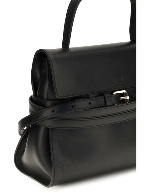 Moschino Buckle Shoulder Bag - Black