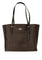 Coach Mollie Tote Bag In Signature Canvas - Walnut Black