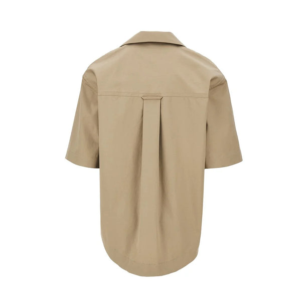 AMI Cotton gabardine bowling shirt
