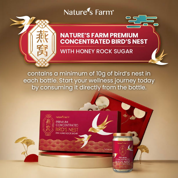 Nature's Farm® Premium Concentrated Bird's Nest with Honey Rock Sugar 165ml x 4s