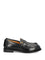 Versace Manu Leather Loafers - Black