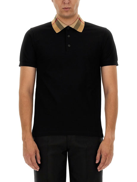 Cody Check Collar Polo Black