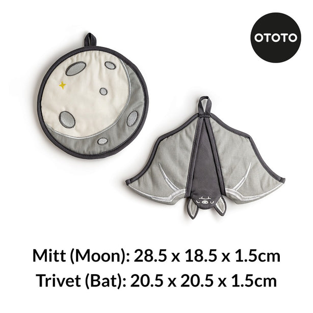OTOTO Batlicious - Oven Mitt and Trivet Set