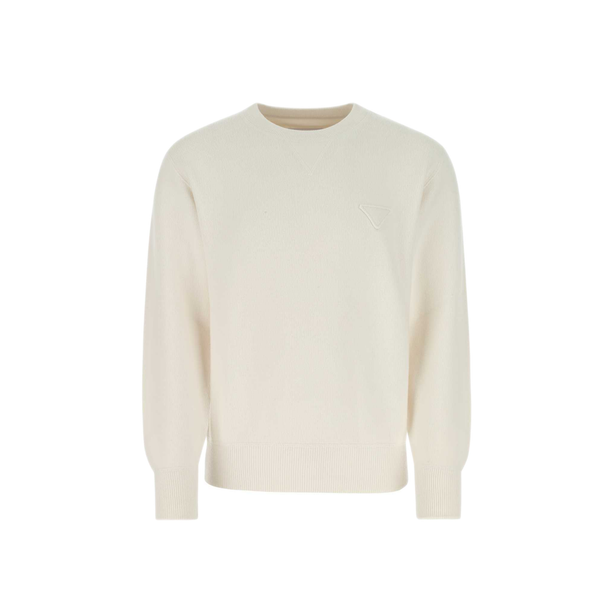 Ivory Stretch Cashmere Blend Sweater