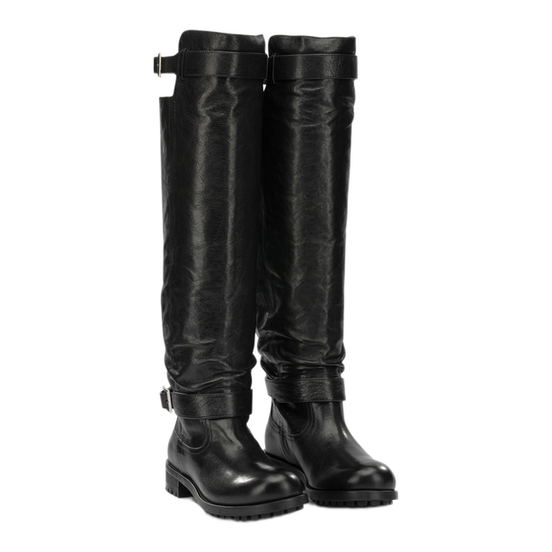 Biker Knee High Boots