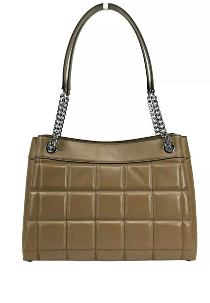 Michael Kors Michael Kors Susan Medium Quilted Leather Tote Bag - Driftwood