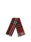 Burberry Cashmere Check Scarf - Oxblood Red