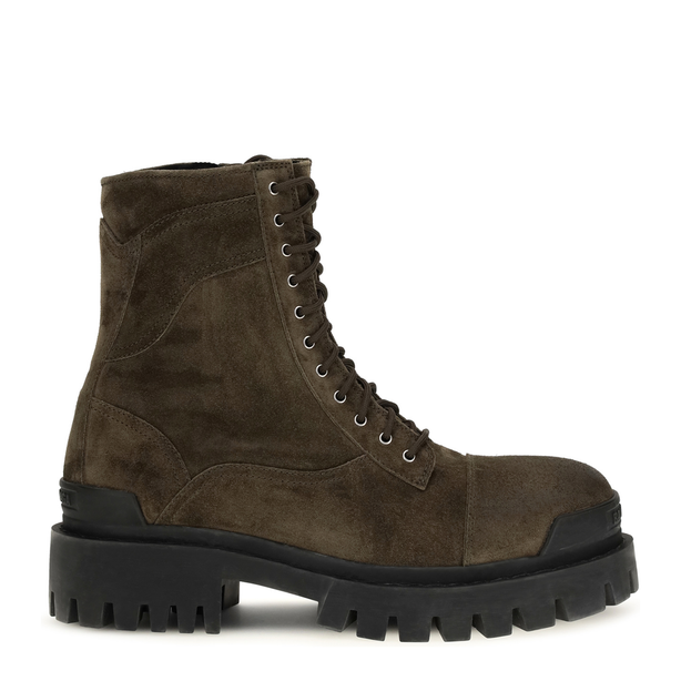 Combat Strike Waxed Suede Calf Leather Boots