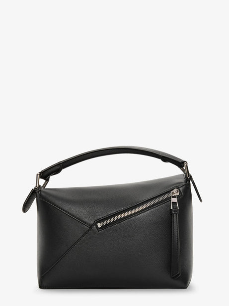 Loewe Puzzle Edge leather handbag with engraved Anagram logo - Black
