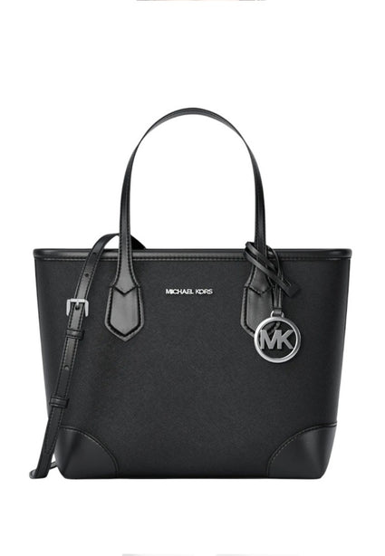 Michael Kors Eva Extra-Small Saffiano Leather Convertible Tote Bag - Black
