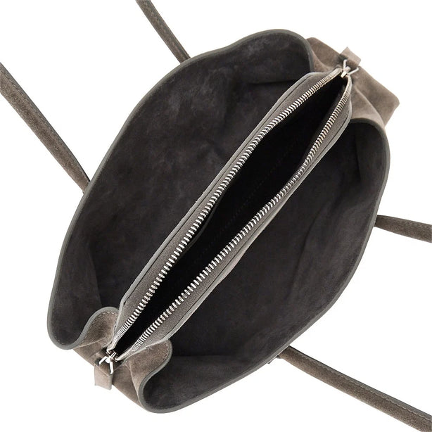 THE ATTICO Suede leather small 'La Passeggiata' bag