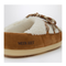 White Shearling And Suede Mules