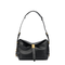 Saddle Bag Small Cowhide Leather Shoulder Bag - Black