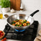 Zebra Stainless Steel 3-Ply Wok With Bakelite Handle (Induction-Usable) 26cm (Inner Dia 24cm), Vitalux