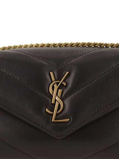 Saint Laurent LouLou Mini Lambskin Crossbody - Urban Grey
