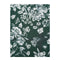 Dark Green Floral Silk Scarf