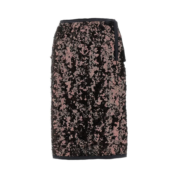 PRADA Sequinned midi skirt