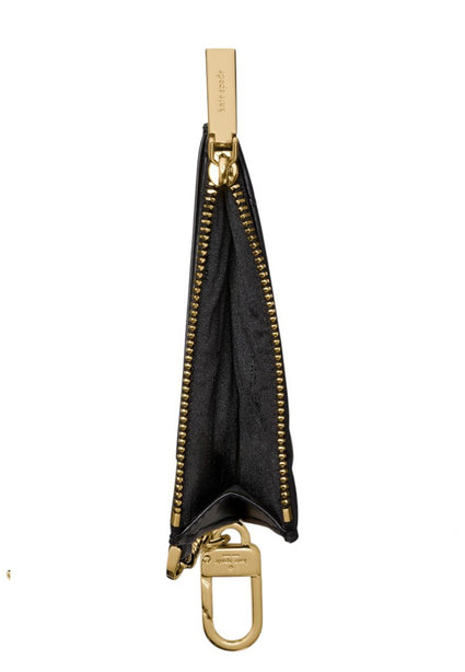 Kate Spade Quilted Key Ring Card Holder - Black