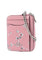 Coach Zip Card Case With Star Print - Dusty Pink/Multi
