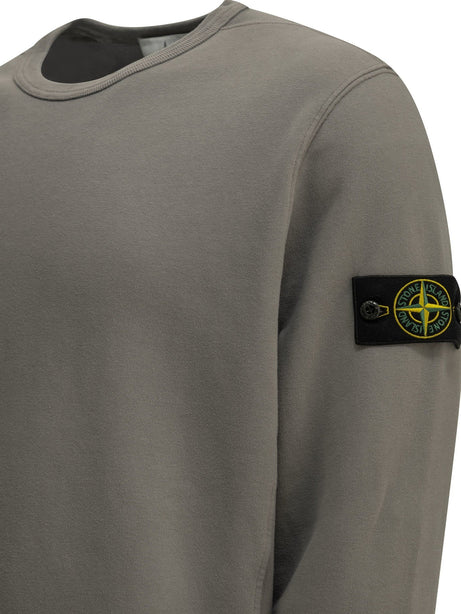 Stone Island Crewneck sweatshirt with logo - Grey