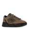 Mud Suede And Fabric Sneakers