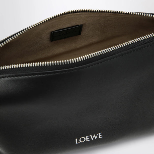 Cala Mini Bag in Soft Nappa Lambskin Black and White