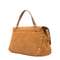 Postina Small Calf Leather Messenger Bag - Brown Brandy