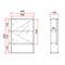Rubine PVC Mirror Cabinet | RMC-ACO-4060D1S1